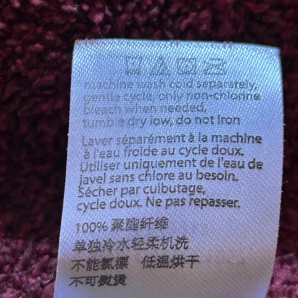 Barefoot Dreams Cali Longline Cozy Open Front Slouchy Wine Cardigan Women Sz S - Picture 9 of 9